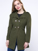 Casual Stylish Charming Lapel Double Breasted Plain Coat