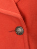 Casual Double Breasted Patch Pocket Lapel Plain Woolen Coat