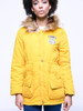 Casual Warm Hooded Drawstring Patch Pocket Padded Coat