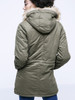 Casual Warm Hooded Drawstring Patch Pocket Padded Coat