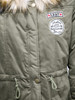 Casual Warm Hooded Drawstring Patch Pocket Padded Coat