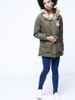 Casual Warm Hooded Drawstring Patch Pocket Padded Coat