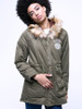 Casual Warm Hooded Drawstring Patch Pocket Padded Coat