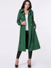 Lapel Double Breasted Plain Duster Woolen Coat