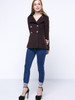 Casual Double Breasted Lapel Cotton Plain Woolen Coat