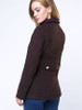 Casual Double Breasted Lapel Cotton Plain Woolen Coat