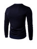 Casual Round Neck Reindeer Embroidery Men Sweatshirt