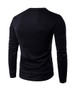 Casual Round Neck Retro Printed Men Sweatshirt