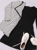 Casual Lapel Knit Striped Cardigan Casual Lapel Knit Striped Cardigan