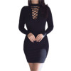 Women Dresses Zipper O-neck Sexy Knitted Dress Long Sleeve Bodycon Sheath Pack Hip Dress Women Dresses Zipper O-neck Sexy Knitted Dress Long Sleeve Bodycon Sheath Pack Hip Dress