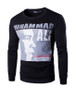 Casual Round Neck Long Sleeve Letters Printed Men Sweatshirt