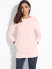 Casual Pockets Round Neck Knit Plain Sweater