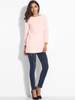 Casual Pockets Round Neck Knit Plain Sweater