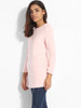 Casual Pockets Round Neck Knit Plain Sweater