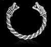 Viking Dragon Loyalty Cuff Silver Zinc Bracelet
