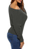 Casual One Shoulder Plain Sweater