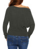 Casual One Shoulder Plain Sweater