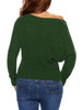 Casual One Shoulder Plain Sweater