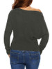 Casual One Shoulder Plain Sweater