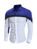 Casual Men's Color Block Long Sleeve  Shirt