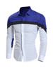 Casual Men's Color Block Long Sleeve  Shirt