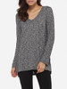 Casual Loose Fitting V Neck Knit Plain Sweater Casual Loose Fitting V Neck Knit Plain Sweater