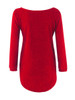 Casual High-Low Fluffy Round Neck Plain Sweater