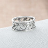 Viking/Norse Solid 925 Sterling Silver Ring 6-8 Vine Wave Vintage Women Unisex Viking/Norse Solid 925 Sterling Silver Ring 6-8 Vine Wave Vintage Women Unisex