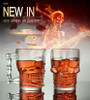 Skull Mug with Handle Clear Glass 4.9in (Holds 16.9oz) Home Decor
