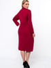 Casual Crew Neck Solid Midi Long Sleeve Plus Size Shift Dress