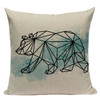 Decorative Geometric and Animal Print Accent Pillow Cover
