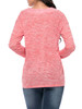 Casual Basic Designed Deep V-Neck Plain Long Sleeve T-Shirt Casual Basic Designed Deep V-Neck Plain Long Sleeve T-Shirt