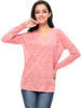 Casual Basic Designed Deep V-Neck Plain Long Sleeve T-Shirt Casual Basic Designed Deep V-Neck Plain Long Sleeve T-Shirt
