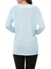 Casual Basic Designed Deep V-Neck Plain Long Sleeve T-Shirt Casual Basic Designed Deep V-Neck Plain Long Sleeve T-Shirt