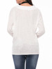 Casual Basic Designed Deep V-Neck Plain Long Sleeve T-Shirt Casual Basic Designed Deep V-Neck Plain Long Sleeve T-Shirt