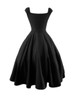 Casual Plain Sweet Heart Neck Skater Dress
