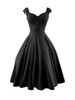 Casual Plain Sweet Heart Neck Skater Dress