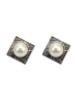 Casual Pearl Inlaid Zircon Squared Earring