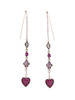 Casual Rhinestone Heart Shape Pendant Earring Casual Rhinestone Heart Shape Pendant Earring