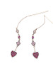 Casual Rhinestone Heart Shape Pendant Earring Casual Rhinestone Heart Shape Pendant Earring