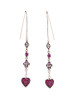 Casual Rhinestone Heart Shape Pendant Earring Casual Rhinestone Heart Shape Pendant Earring