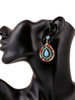 Casual Teardrop Faux Crystal Drop Earring