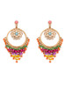 Casual Medallion Colorful Beaded Drop Earring