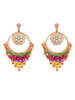 Casual Medallion Colorful Beaded Drop Earring