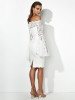 Sexy Lace Flared Sleeves Bodycon Off-the-shoulder Midi Dress Sexy Lace Flared Sleeves Bodycon Off-the-shoulder Midi Dress