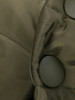 High Neck Bowknot Asymmetric Hem Plain Padded Coat