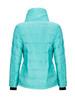 High Neck Bowknot Asymmetric Hem Plain Padded Coat