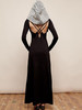 Presale Hooded Backless Long Sleeves Maxi Dress