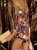 Bohemia Floral V-Neck Long Sleeves Romper