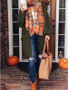 New Army Green Pockets Lantern Sleeve Casual Cardigan Knit Coat